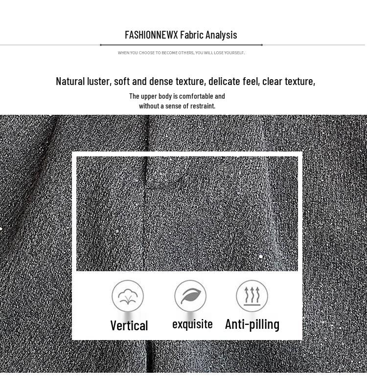 Women's Winter 2024 Black Woolen High-Waisted Wide-Leg Bootcut Shorts