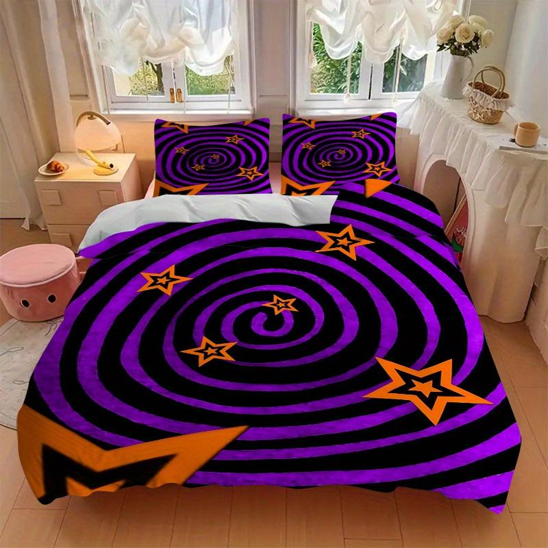 3pcs Starburst Pattern Bedding Set, Breathable and Soft, Suitable for All Seasons, Ideal for Home Use, Suitable for Bedroom Decor 21138