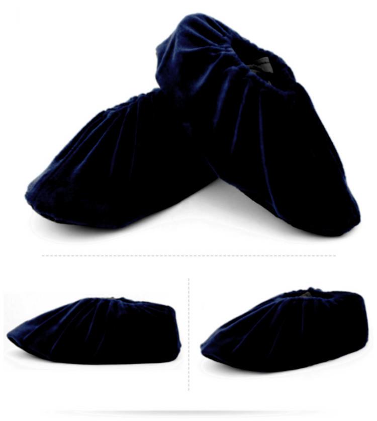Thickened Velvet Mesh Non-Slip Reusable Shoe Covers for Adults and Students