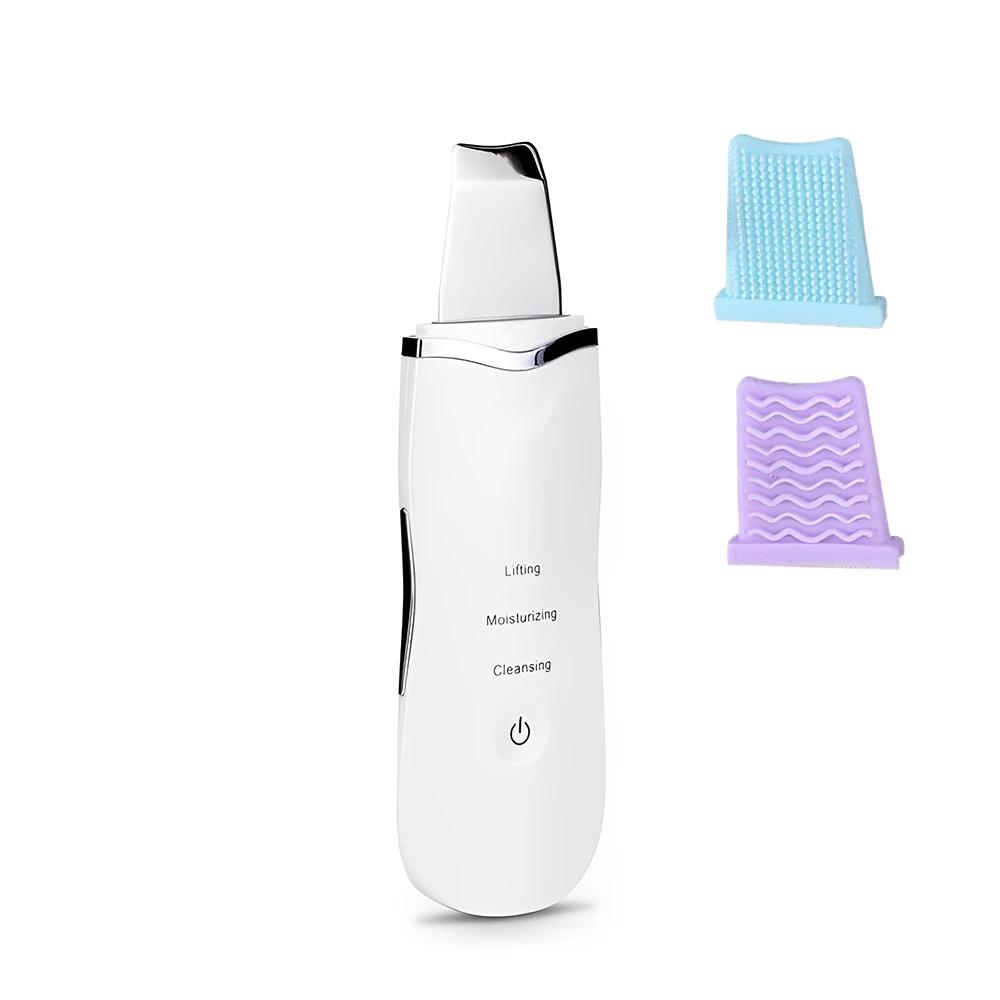 Electric Skin Scraper Peeling Blackhead Remover Ultrasonic Deep Face Cleaning Lifting Acne Pore Facial Spatula Shovel Cleanser