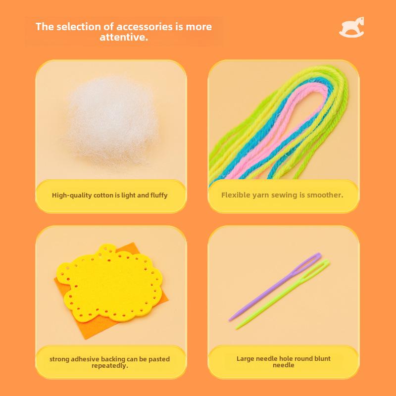 Best-Selling Handmade DIY Sew-and-Stuff Doll Pendant - Educational Toy and Creative Gift for Kids