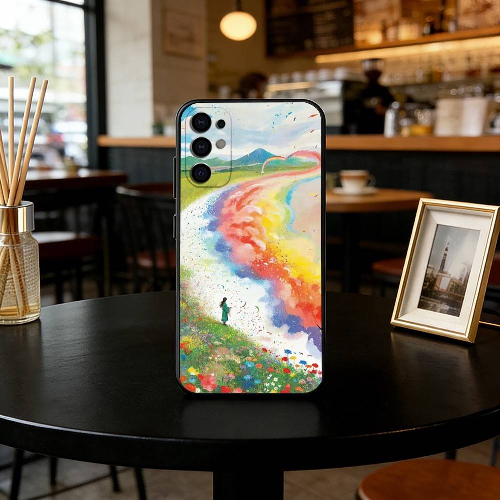 Colorful Phone Case For Samsung S25,S24,S21,S22,S23,S30,Ultra,S20,Plus,Fe,Lite,Note,10,Black Cover
