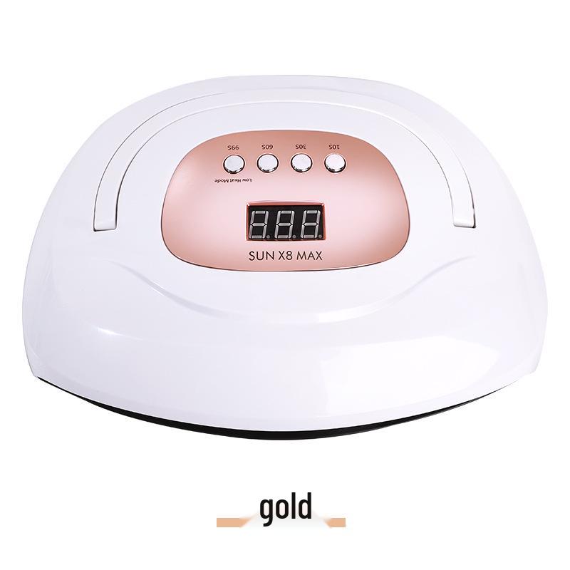 

150W Portable Double-Hand Nail Dryer with Fast-Drying Phototherapy золотой