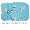 Cartoon Children Hairdressing Apron Hair Cutting Dyeing Adjustable Gown Cape Blue 110 X 80cm