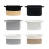 Decorative Woven Storage Basket for Shelves Cotton Rope Weaving Storage Bin Organsier for Toy Book Dirty Clothes