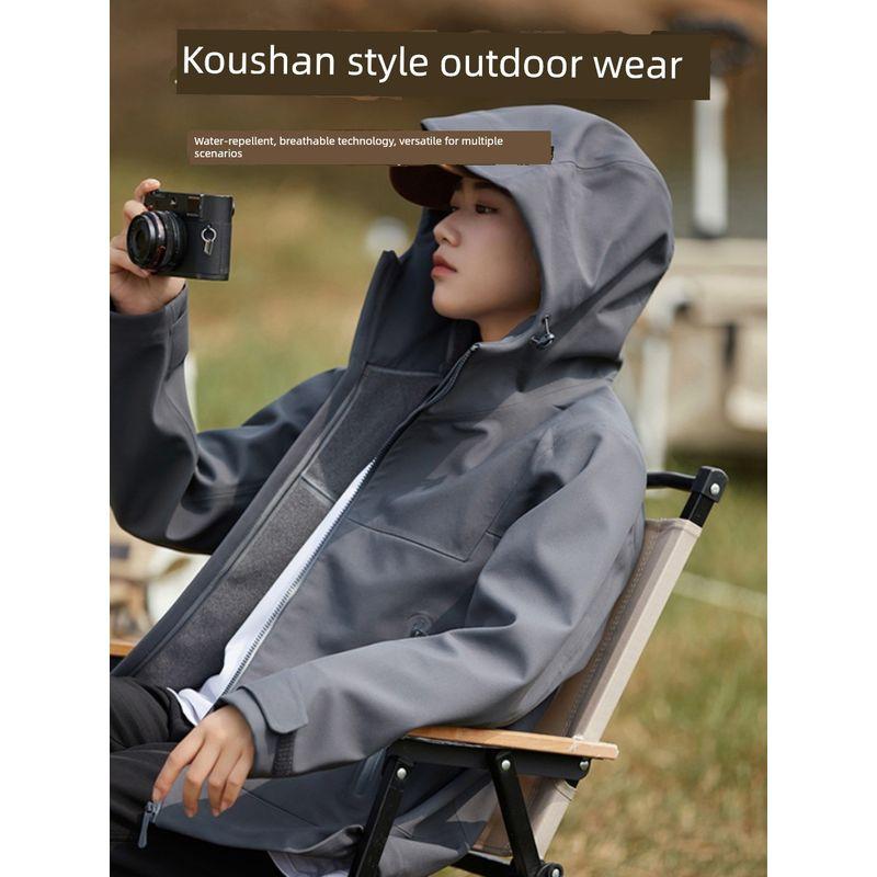Niaojia Outdoor Soft Shell Outdoor Jacket Coat Men's Spring and Autumn Mountain Windproof Waterproof Export Hiking Hiking Jacket