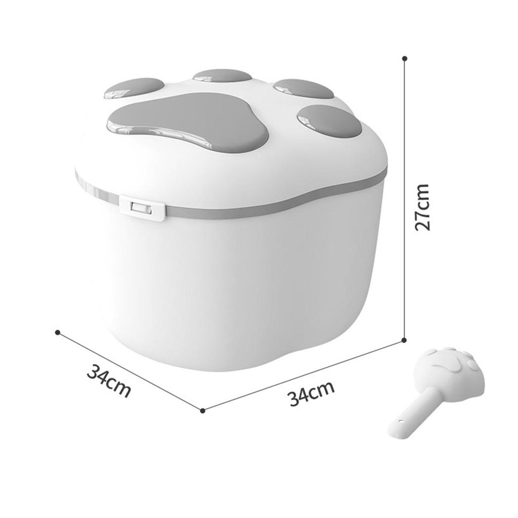 10 kg pojemnik do przechowywania karmy dla psów zbożowy pojemnik na ryż w pudełku Sealed Can Pink