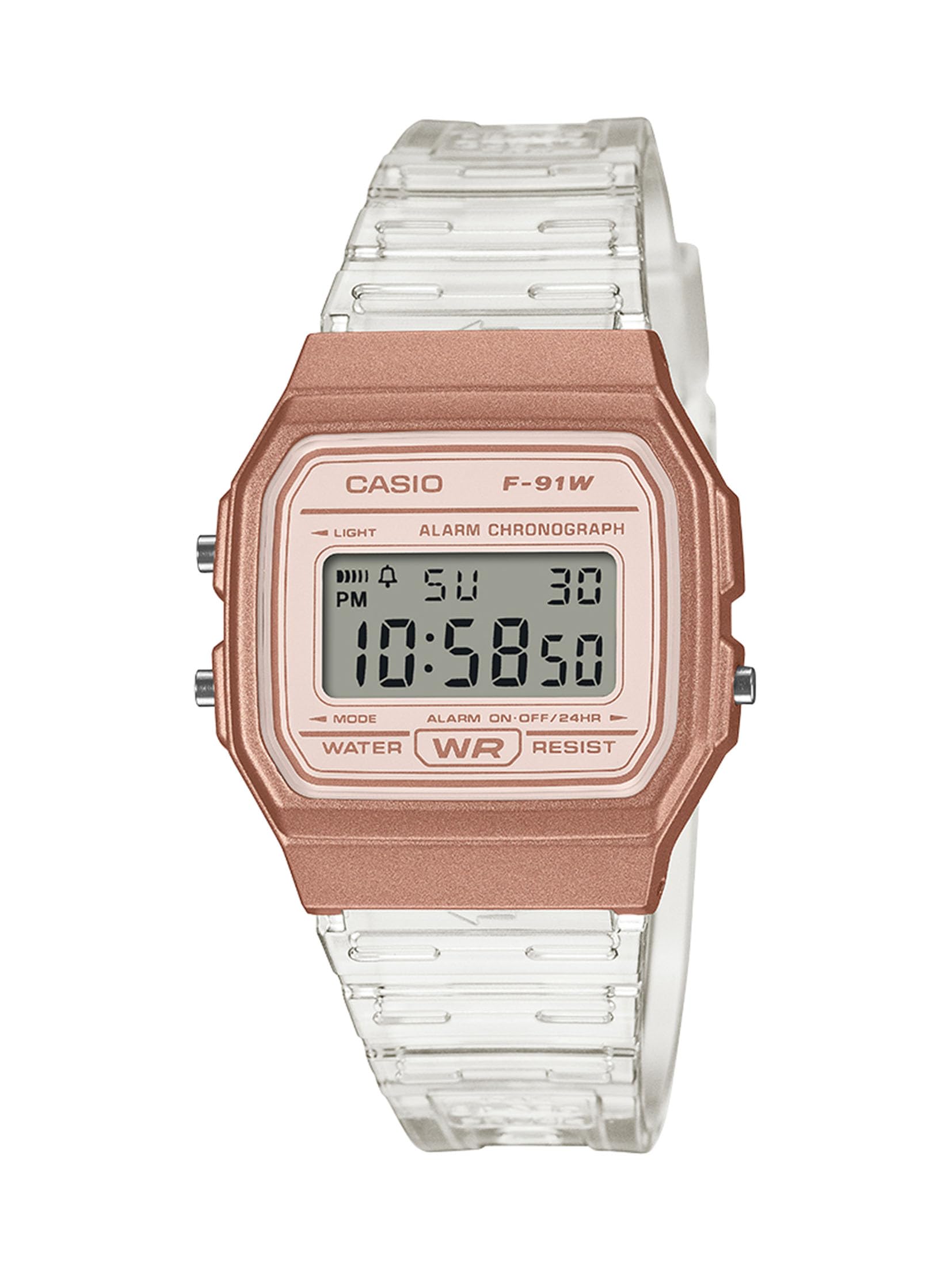 Casio Collection F-91WS-7A3JF Unisex Rose Gold Watch