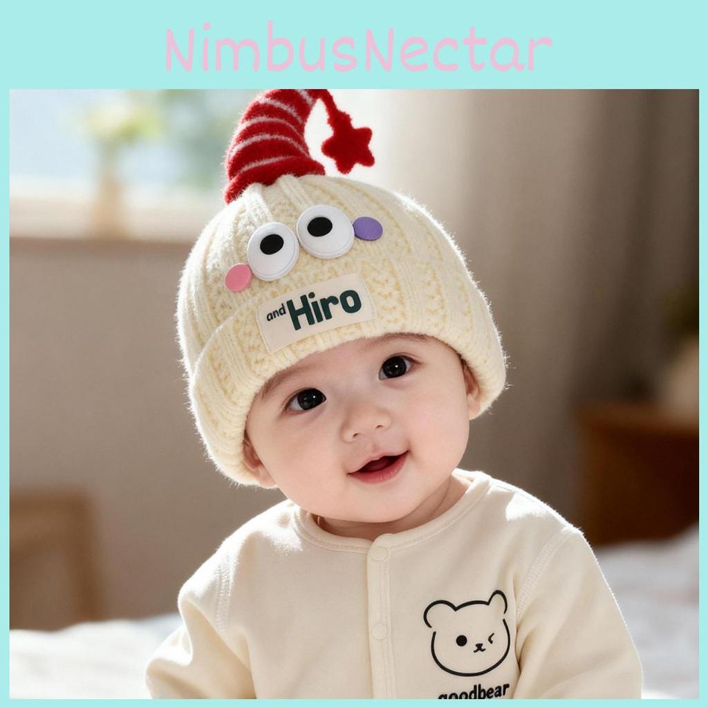 Baby Knit Hat Winter Warm Thick Wool Cap For Newborns And Infants