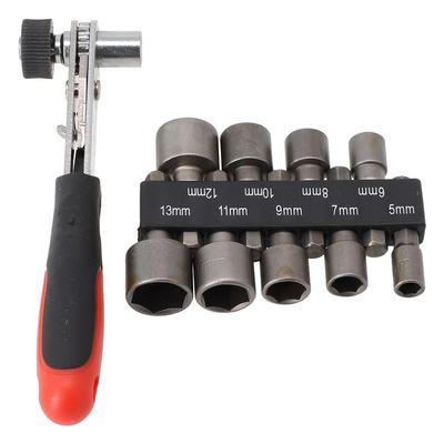 Kleiner Steckschlüsselsatz, 10-teilig, 5-13 mm Adapter
