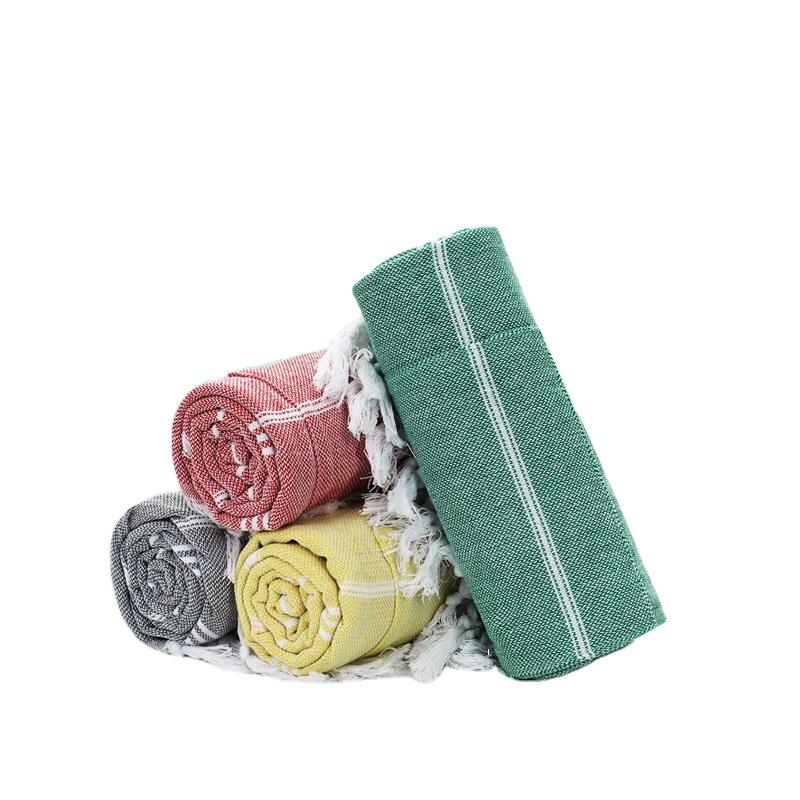 Ailuoha High Quality Peshtemal Custom 100*180cm Cotton Turkish Beach Towel 90x180cm&299 and Below чёрный