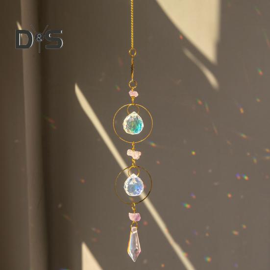 Поддельный кристаллический ловец солнца, подвесной красочный ловец солнца, радужная призма, ловец солнца для окна, сада, дерева, свадьбы, вечеринки, автомобиля, дома, внутреннего и наружного декора