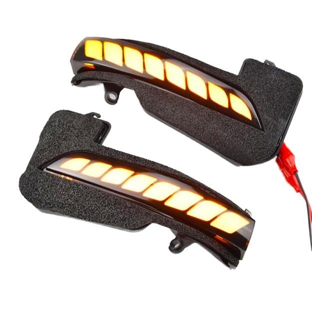 2 Stück 12V LED Dynamischer Blinker Seitenrückspiegel Blinkerleuchte für Fortuner Hilux Innova 2016+ Gelb