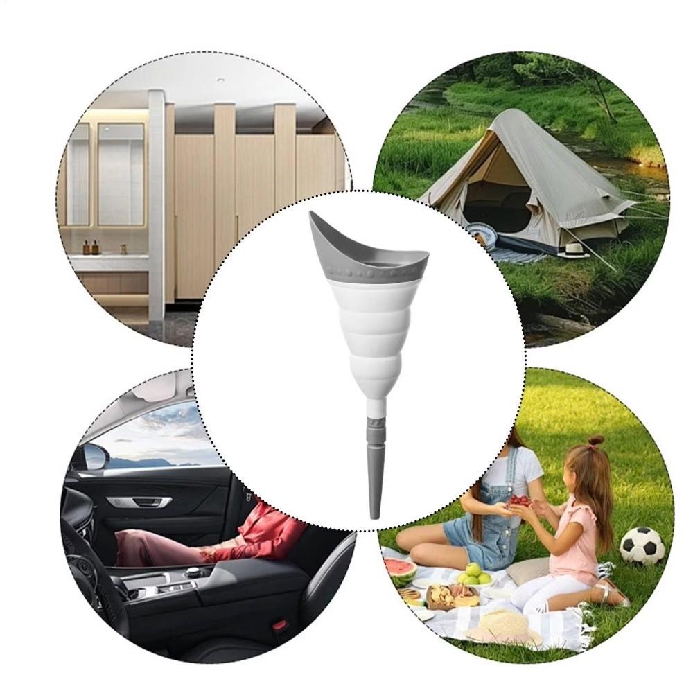 With Tube She Pee Cup Foldable Design Pee Funnel Female Device Female Urinal Device Travel Use
