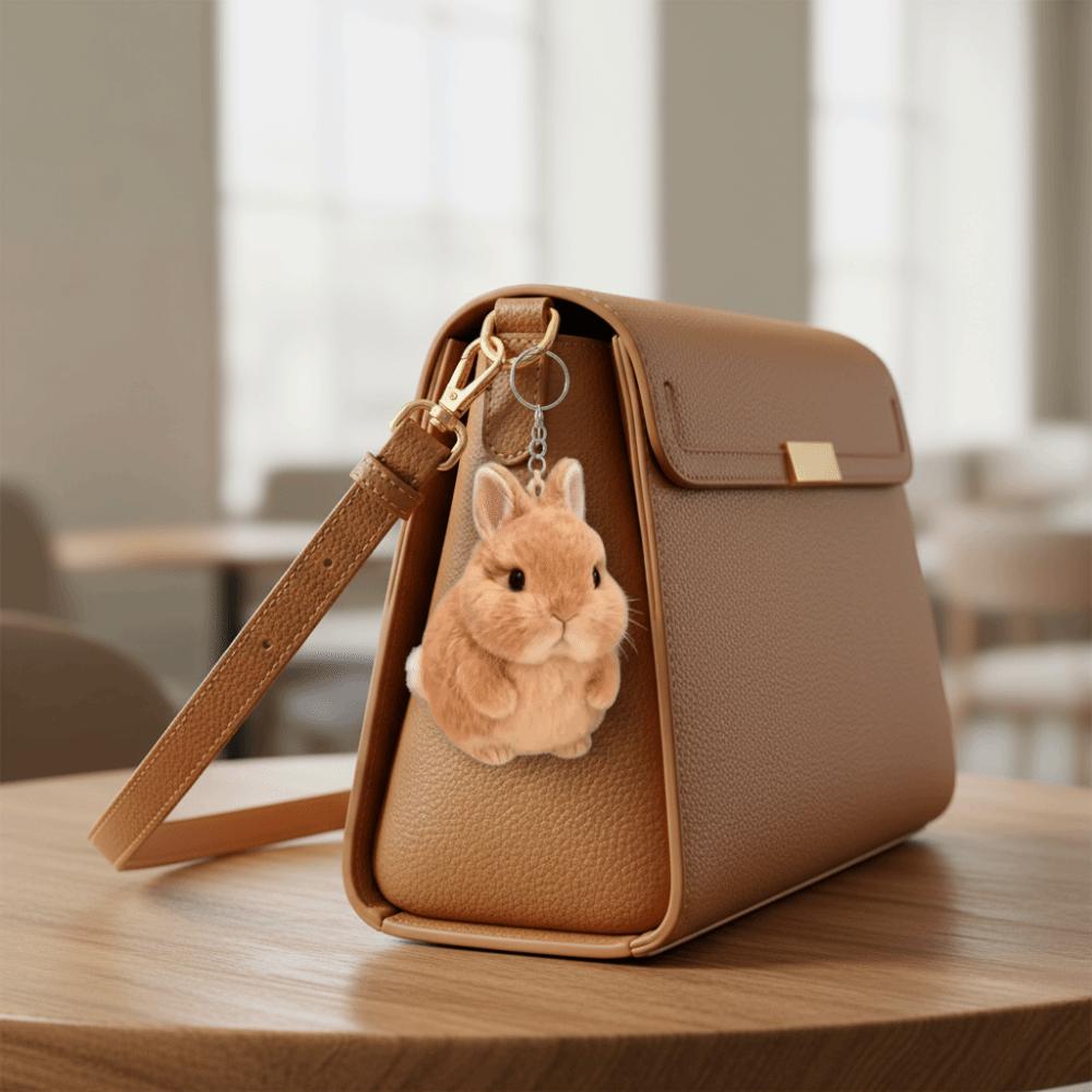 Stofftier Hase Plüsch-Schmuckstücke PP-Baumwolle Hase Plüschtier Hase Plüsch-Schlüsselanhänger Auto-Anhänger