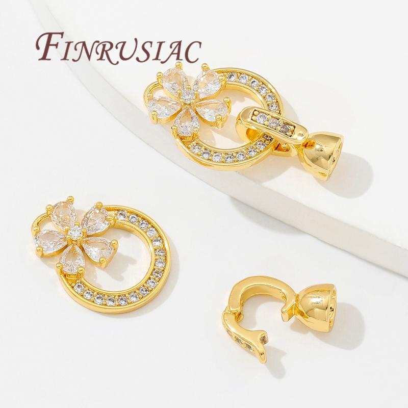 Locks For Bracelets 18K Gold Plated Connector Fasteners Clasp For Jewelry Handmade DIY Jewelry Making Components