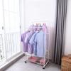 Susire Clothes Rack Large Indoor Clothes Drying Pipe Clothes with Double 80cm Wide - Stylish, Sturdy, Capacity, Rack, 2-Tier Hanger, Rack, Casters,