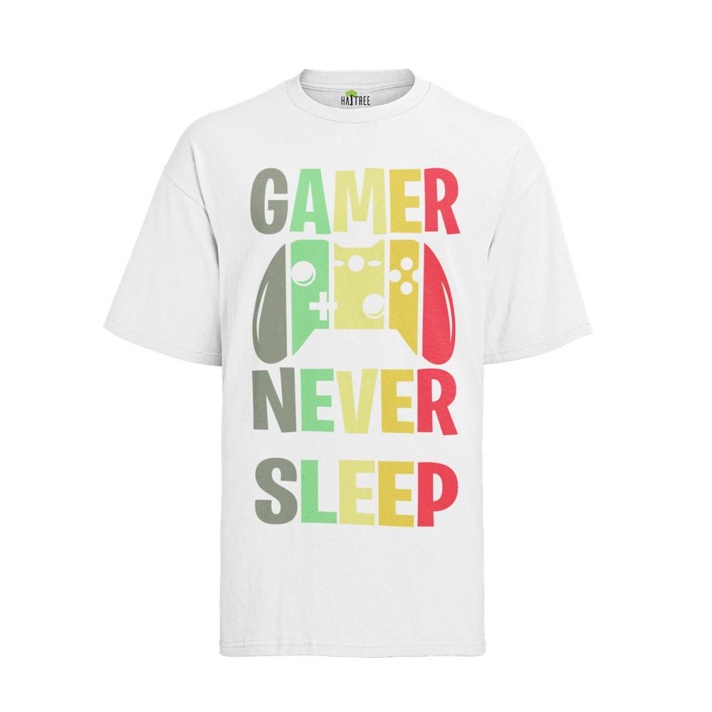 

Gamer Never Sleep Jamaika shirt Man Game Spiele Geek Nerd Top Herren T-Shirt 4XL
