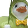 Figurine Craft Animal Ornament Waterproof Desktop Umbrellas Duck Statue Decorative Sculpture for