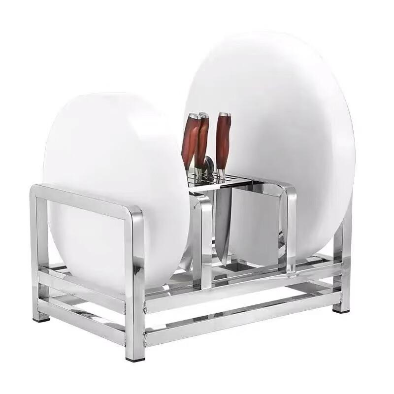 Commercial Stainless Steel Cutting Board & Knife Holder