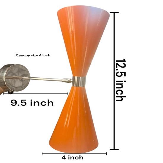 

Бра настенное оранжевого цвета Diabolo Brown Finish Современный итальянский светильник Sputnik Vanity Lighting Fixture Diabolo