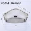 Kitchen Sink Stainless Steel Vegetables Drain Basket Triangle Food Egg Filter Storage Organizer Household Shelf Rack Drainier
