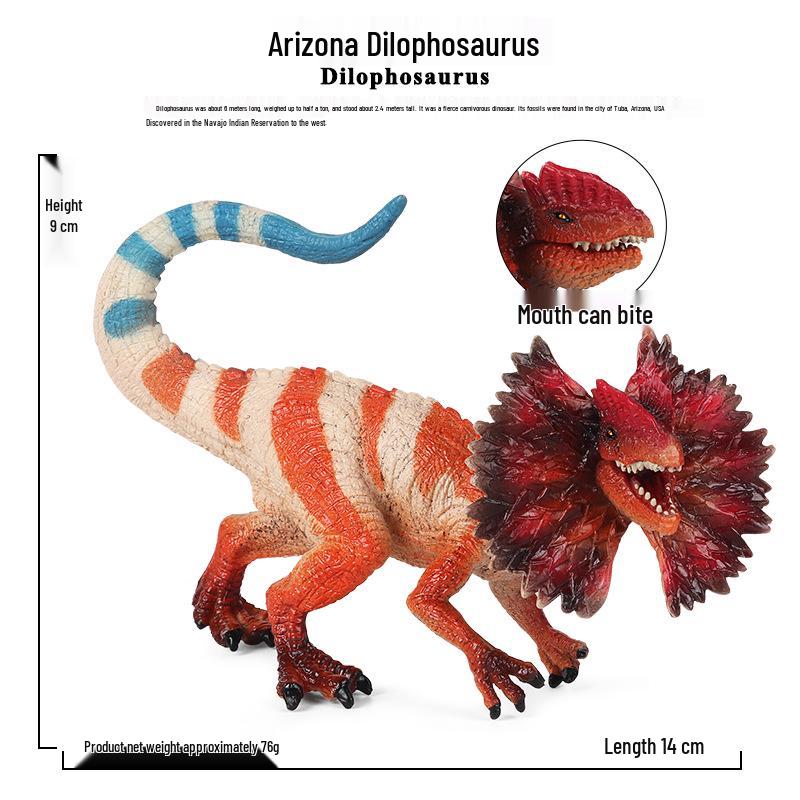 Jurassic Double-Crowned Velociraptor Dinosaur Toy Model for Kids