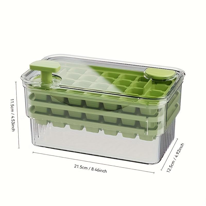 1pc Food Grade PET Ice Cube Tray 56 / 84 cells Easy Release Mold for Freezer Clear One Piece Ice Cubes Summer Kitchen Accessory