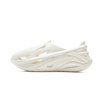 Li Ning Bad Five Dunker Croc Soft Comfortable Thick Sole Slip On Shock Absorbing Wear Resistant Lightweight Breathable Men Sneakers White ABTV005-3