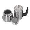 Silver Stovetop Moka Pot Large Capacity Stovetop Espresso Maker Moka Pot  Coffee Making