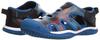 KEEN Kids' Stingray Sandals (Sizes 11.5-23.5cm), Lightweight, Camping Sandals for Boys and Girls, Black/Orange, Size 11.5cm