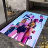 Golden Hustle: Elegance Motion Carpet Living Room and Bedroom Mats Suitable for All Seasons Bathroom Mat Fashion Dormitory Decoration