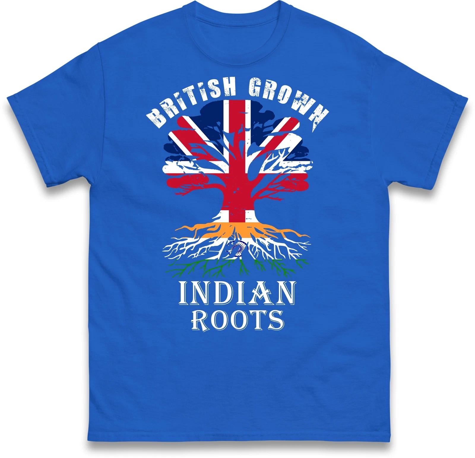 Great Britain T-Shirt, Indian Roots T-Shirt, Patriot T Shirt, British Grown Tee XL