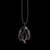 Lebensbaum 7 Chakra Naturstein Halskette Kristall Energieheilung Handgefertigte Anhänger Halskette Yoga Schmuck Vintage für Frauen