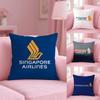 Singapore Airlines Pillow Case Plush Fabric Soft Double-Sided Printed Sofa Warm Winter Home Child Gift Cushion Cover