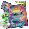 Kit Tela Pittura Diamante Fai da Te per Adulti Axolotl Strass Colorati Artigianato per Sollievo dallo Stress Decorazione Parete Soggiorno Regalo