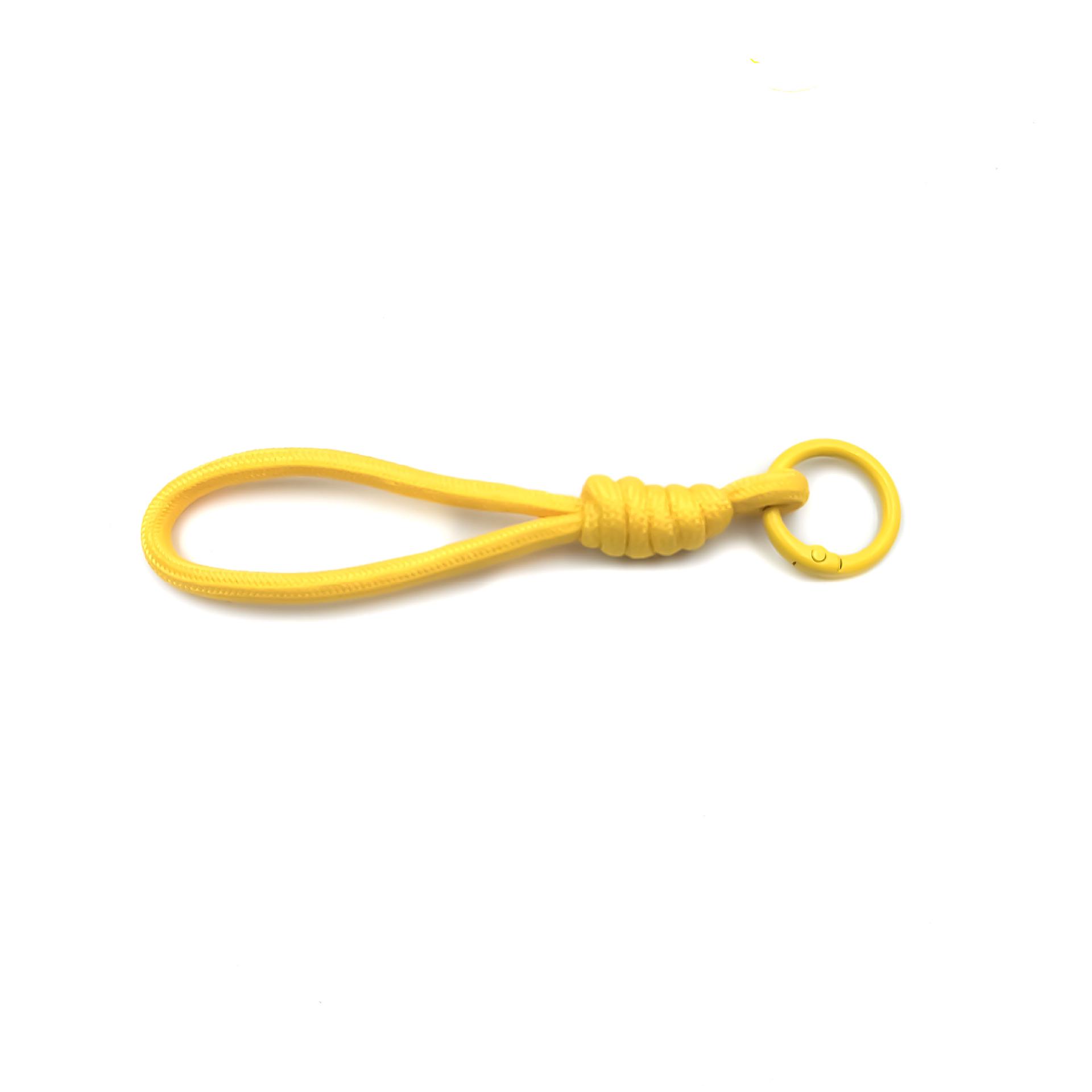 

Polyester Solid Color Woven Keychain & Phone Lanyard for Couples жовтий