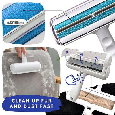 Pet Hair Remover Roller Reusable Lint Roller Dog Cat Fur Remover Portable Pets Hair Removal Cleaning Tool Hairs Scraper for Home