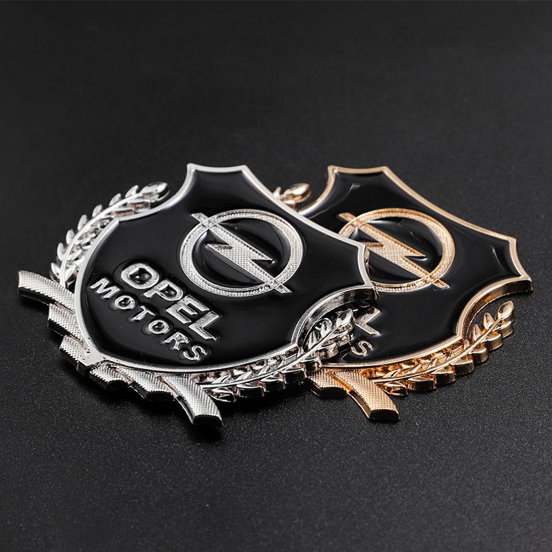 For Opel Insignia3D Metal Car Emblem Badges Stickers Car Window Sticker For Opel Corsa D Astra Insignia Mokka Adam Combo OPC Car Styling Paster