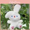 Adorable Bunny Plush And Bear Keychain Pendant With Soft Short Fur For Cute Accessories