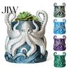 Sturdy Succulents Container 3D Printed Octopus Planter, Artistic Coastal Plant Pot, Decorative Small Foliage Herb Pot for Cactus, Succulents,