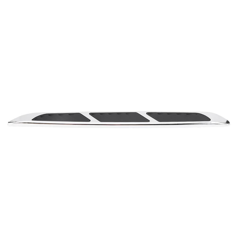 Automotive Exterior Hood Door Side Ventilation Trim Sticker Decorative Trim 2 Pcs + Silver 36.5 * 3.7 Cm Celsius