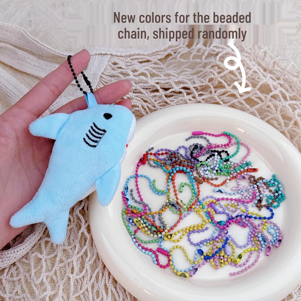 Cross-Border Plush Shark Keychain Pendant - Cute Wedding Toss Doll Bag Charm