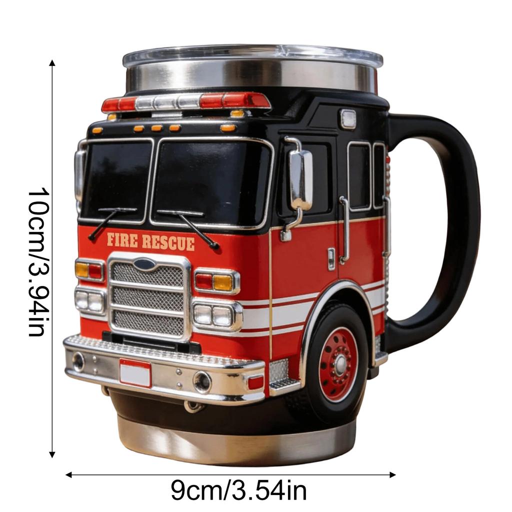 2026 Hot, Fire Rescue Mug – For The Bravest Us, Handcrafted Fire Rescue Car Coffee Mug, Funny Cup, Kitchen And Desktop Decor