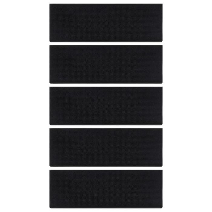 VidaXL Marches d'escalier 5 pcs 25x75 cm caoutchouc 155640