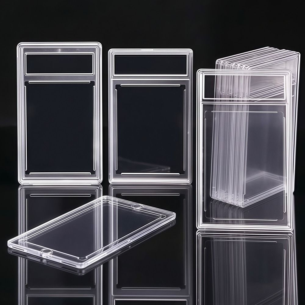 Transparent Graded Card Case UV Protection Removable 35PT Collectible Card Box Durable Sturdy Trading Card Protection Box