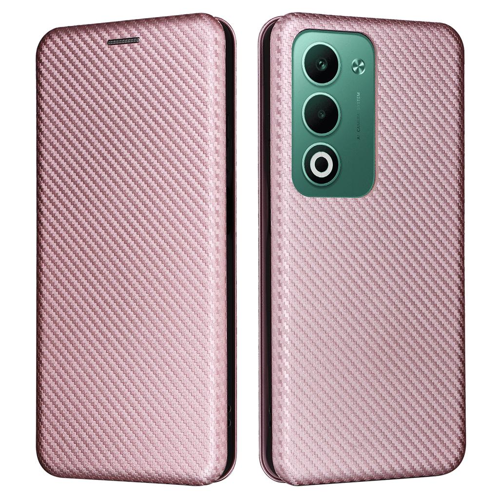 Pentru Oppo A5 5G/4G Husă Textură Fibră de Carbon Rezistentă la Cădere Piele PU Acoperire Telefon