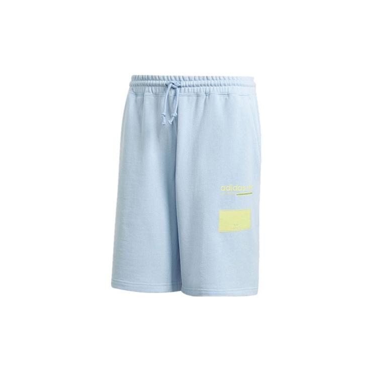 adidas originals Short Athleisure Casual Sports Breathable Knit Cozy Loose Shorts Blue Men s DV1942 L