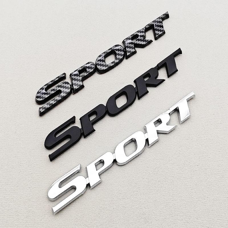 3D ABS Chrome Car Letters Logo SPORT Badge Sport Stickers Car Rear Trunk Emblem For Toyota Camry RAV4 Corolla Yaris Accessories