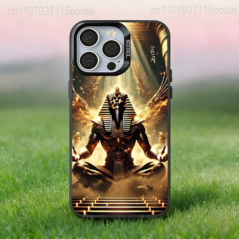 A-Ancient Art Egypt COOL Phone Case For iPhone 17,16,15,14,13,12,11,Pro,Max,Plus,E,Air,Mini Black Tpu IMD Cover